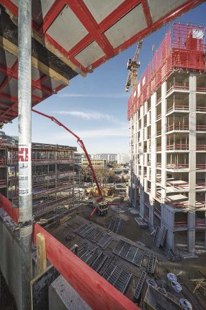 Die Großbaustelle Skyline.  (Foto: Hünnebeck)