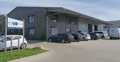 Zentrale der GDF GmbH in Fredersdorf. Die GDF-Firmengeschichte ist eine wahre Erfolgsstory. Erst vor zehn Jahren gegründet beschäftigt der Spezialist für technische Dienstleistungen heute bereits 120 Mitarbeiter.  (Foto: Heiko Metzger)