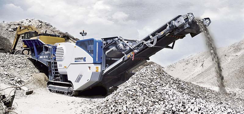 Die 2013 vorgestellte MC 110 Z EVO aus der neuen Generation mobiler Backenbrecher von Kleemann. (Foto: Kleemann GmbH)