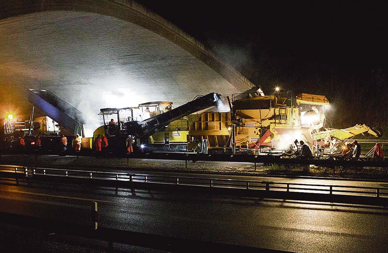 Die Sanierung von Teilstücken der A96 zählten im letzten Jahr unter anderem zu den Strabag-Aufträgen in Baden-Württemberg. (Foto: STRABAG AG)