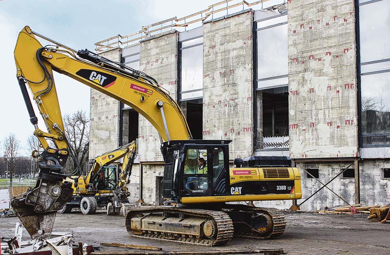 Zeppelin Rental stellte zahlreiche Baumaschinen mit den passenden Anbauteilen zur Verfügung. (Foto: Zeppelin Rental)