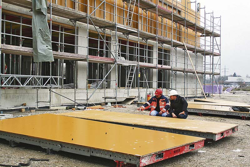 Saubere Sichtbetonflächen dank guter Vorarbeit und guter Schalhaut. (Foto: Westag & Getalit AG)