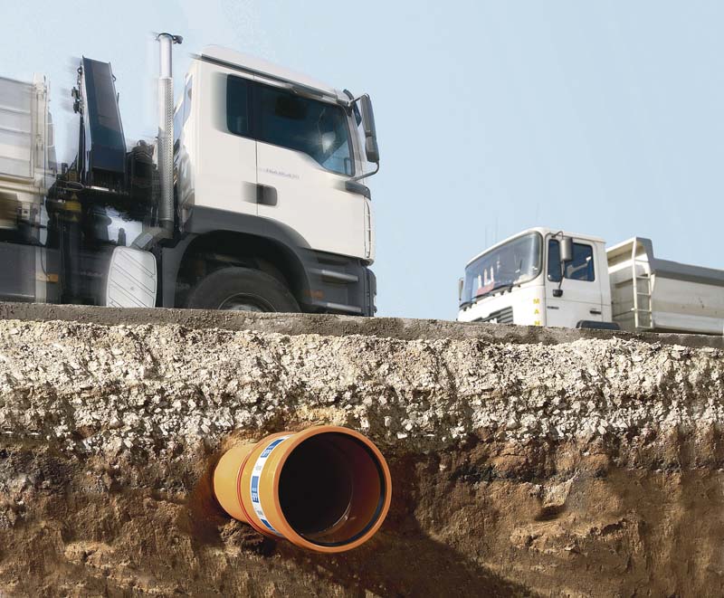 Für das Kanalrohrsystem Awadukt PP kann die dynamische Belastungsfähigkeit gemäß ATV-DVWK-A 127 nachgewiesen werden. (Foto: Rehau AG + Co)