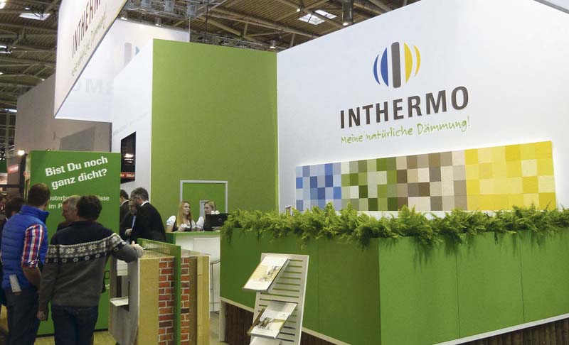 Inthermo-Messestand auf der diejährigen BAU auf dem Münchner Messegelände. (Foto: DBU/Heiko Metzger)