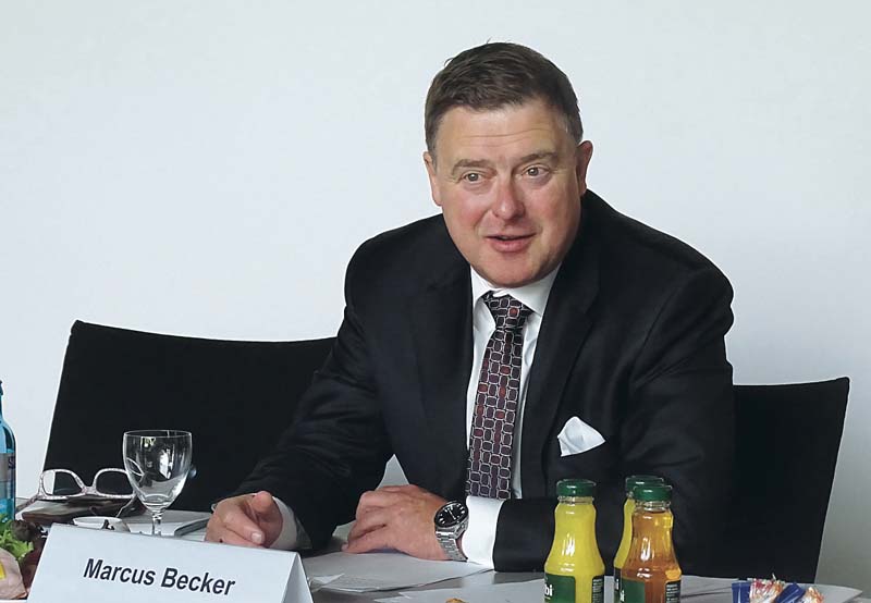 Marcus Becker, Präsident des Bauindustrieverbandes Berlin-Brandenburg.   (Foto: Heiko Metzger)