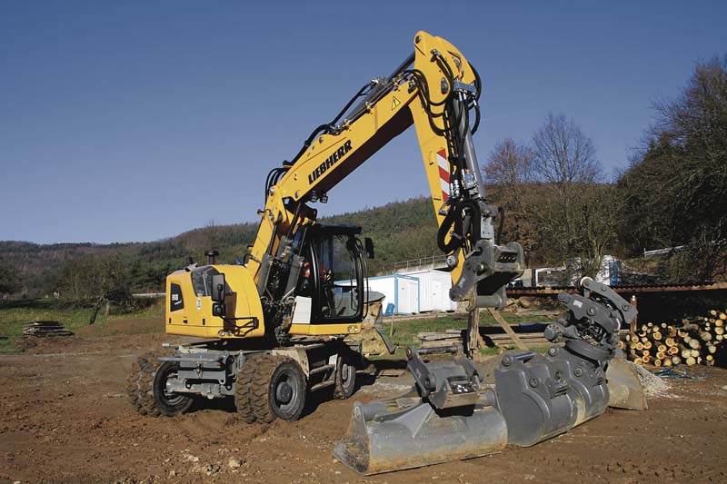 Eine Testwoche mit einem Liebherr A 918 Compact gewann ein Maschinenführer der Nacken GmbH aus Steißlingen. (Foto: Liebherr)