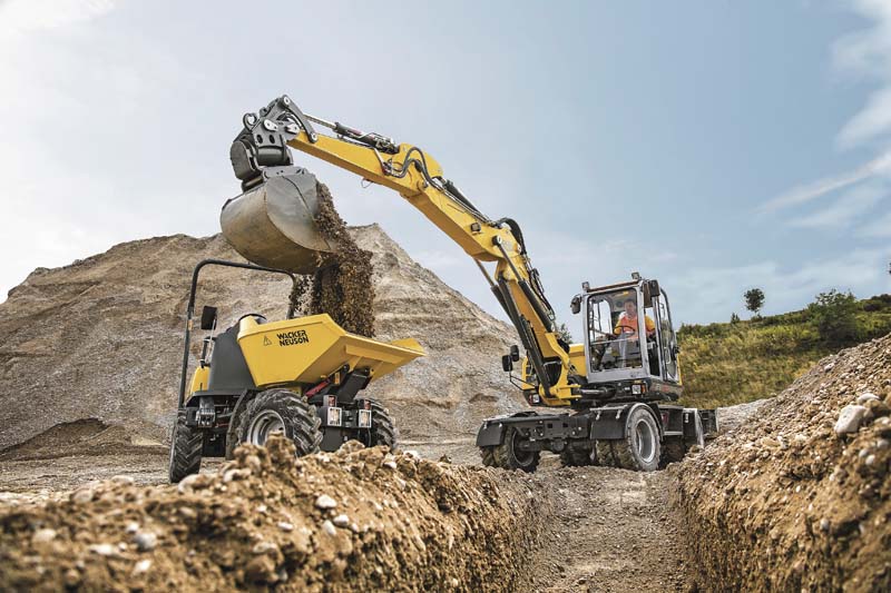 Auch die Wacker Neuson-Mobilbagger bis 10 Tonnen – wie der ET65, ET90, EW65 und EW100 – erfreuen sich seit ihrer Markteinführung einer großen Nachfrage.  (Foto: Wacker Neuson)