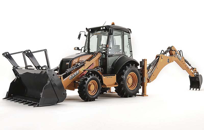 Baggerlader 580ST von Case. (Foto: Case Construction Equipment)