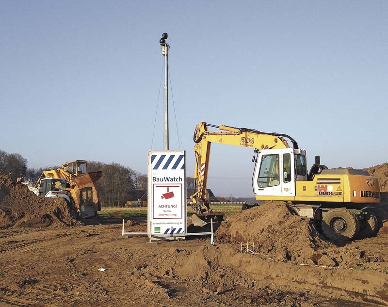 Auf Baustellen ist fast nichts mehr sicher – selbst Fahrzeuge und Baumaschinen sind beliebtes Diebesgut organisierter Banden.   (Foto: Maibach Verkehrssicherheits- und Straßenausrüstungsprodukte)