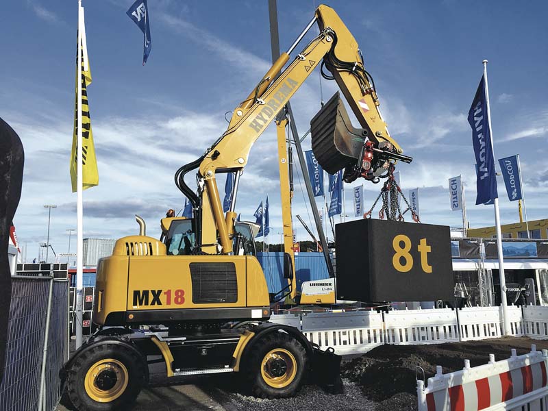 City-Bagger MX18 von Hydrema Baumaschinen.  (Foto: Hydrema Baumaschinen GmbH)