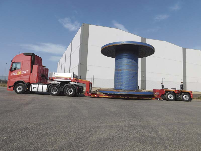 Der Satteltieflader STZ-VP 2 von Goldhofer bei Potteries Heavy Haulage. (Foto: Rob Powell, Goldhofer)