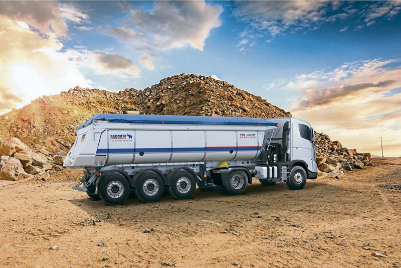 Schmitz Cargobull hat eine weiterentwickelte Thermo-Isolierung für die Stahl-Rundmulde vorgestellt.    (Foto: Schmitz Cargobull AG)