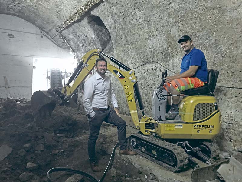 Ab 2019 bei Wacker Neuson verfügbar: Der erste vollelektrische "Zero Tail"-Mini-Bagger EZ17e.	 (Foto: Wacker Neuson SE)