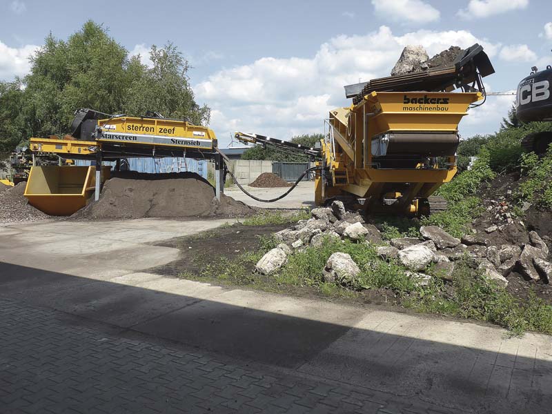 Sternsieb 2-ta mit grizzlyscreen, Beistellsieb, Windsichtung und Magnet.    (Foto: Backers Maschinenbau GmbH)