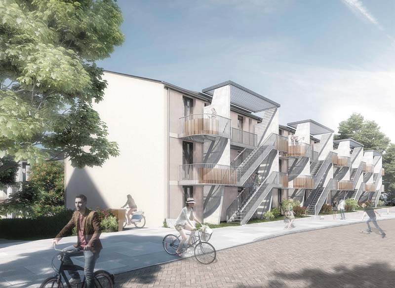„Frankfurter Klimaschutzhaus“: Nach dem speziell entwickelten Konzept folgten Bauherr und Architekten dem Grundgedanken eines Passivhauses und realisierten letztlich ein KfW-Effizienzhaus 55. 	(Bild: schneider+schumacher, Frankfurt)