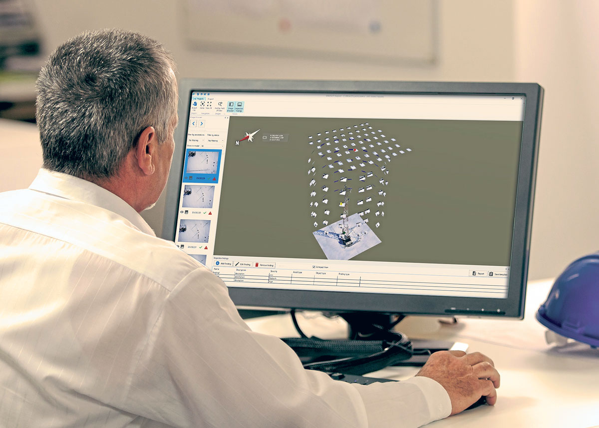 Magnet Inspect erleichtert das Verarbeiten von UAV-Datensätzen. (Foto: : Topcon Positioning Group)