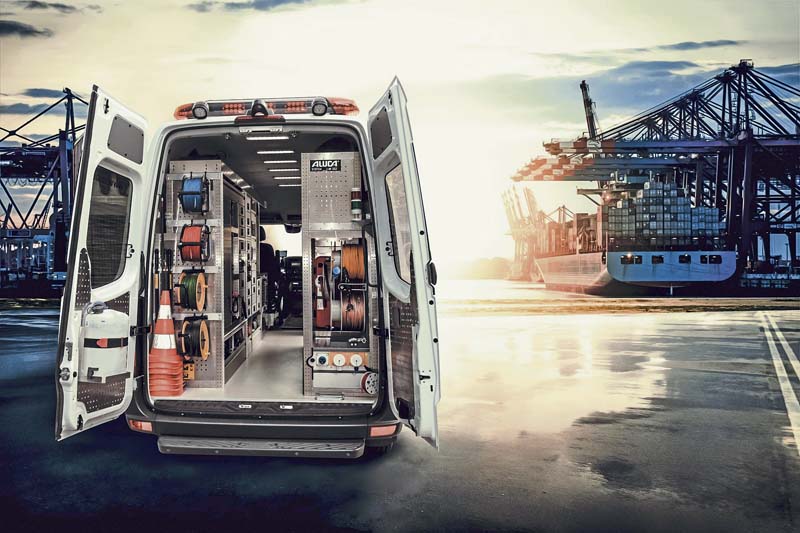 Mercedes-Benz-Sprinter mit System Aluca für Stadtwerke.   (Foto: ALUCA GmbH)