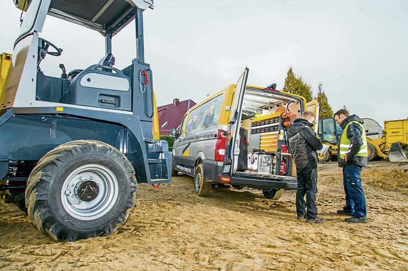 Bundesweit und schnell: Der Bergmann-Service ist bei Ersatzteillieferungen oder Reparaturen zur Stelle.   (Foto: Bergmann Maschinenbau GmbH & Co. KG)