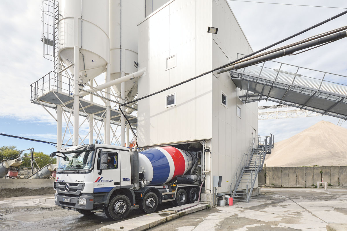Der Baustoff-Konzern Cemex betreibt in Deutschland 120 hochmoderne Standorte. (Foto:  Cemex AG/ Sebastian Leichler)
