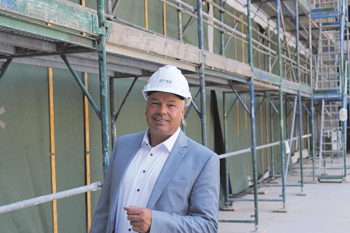 Andreas Schimmelpfennig, Geschäftsführer des Holz-Hybrid-Spezialisten Cree Deutschland. (Foto: Zacharias)