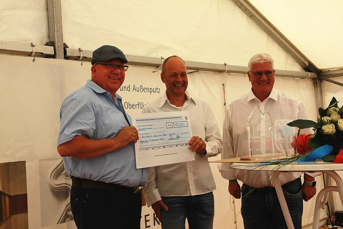 Firma Heinz Vorwerk ist "Stuckateur des Jahres 2020"