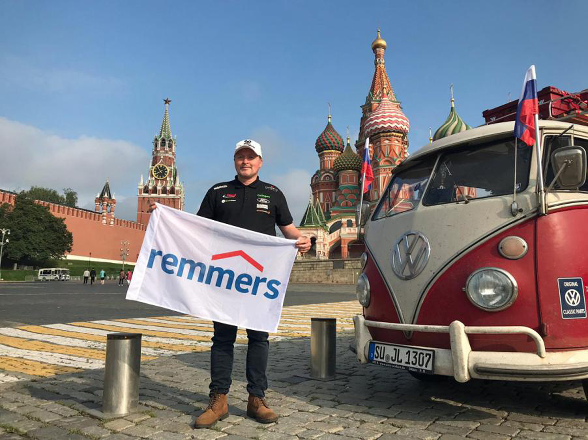 Joey Kelly beim Zwischenstopp in Moskau. (Foto: Remmers, Löningen)