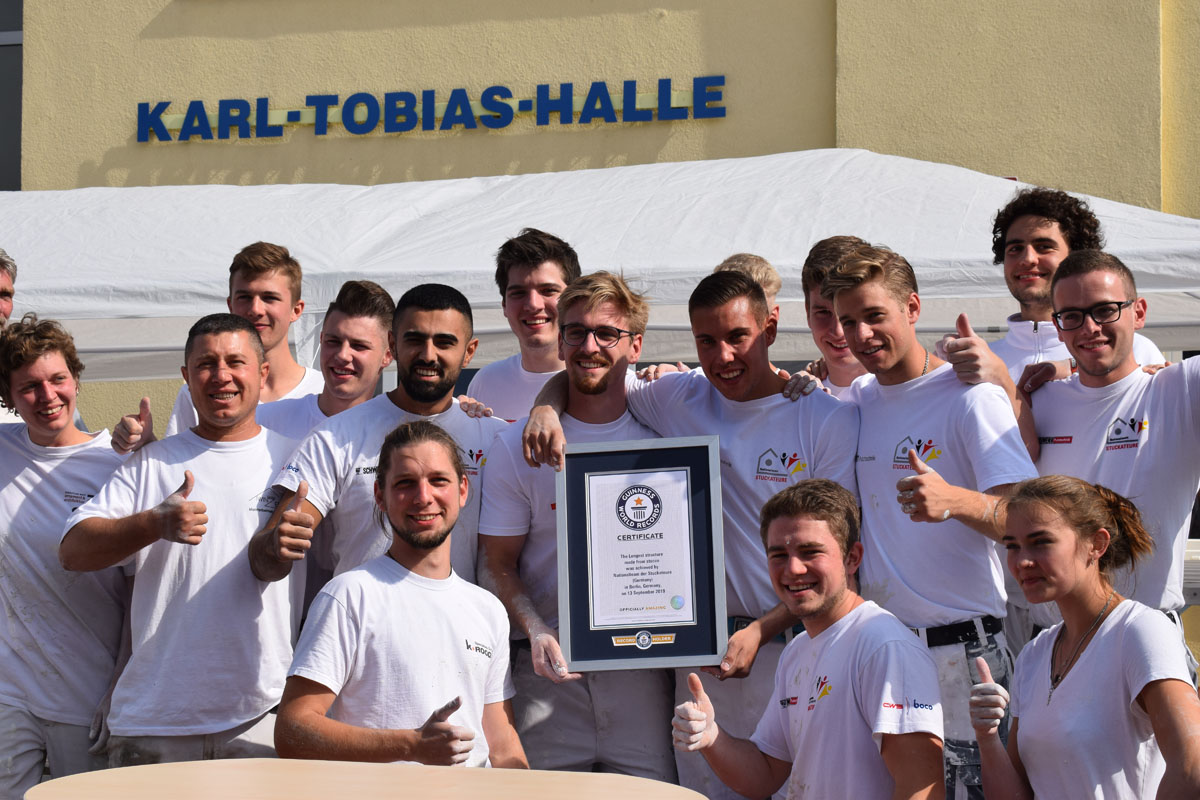 Das deutsche Nationalteam der Stuckateure und Azubis aus Berlin  (Foto: Jerratsch)