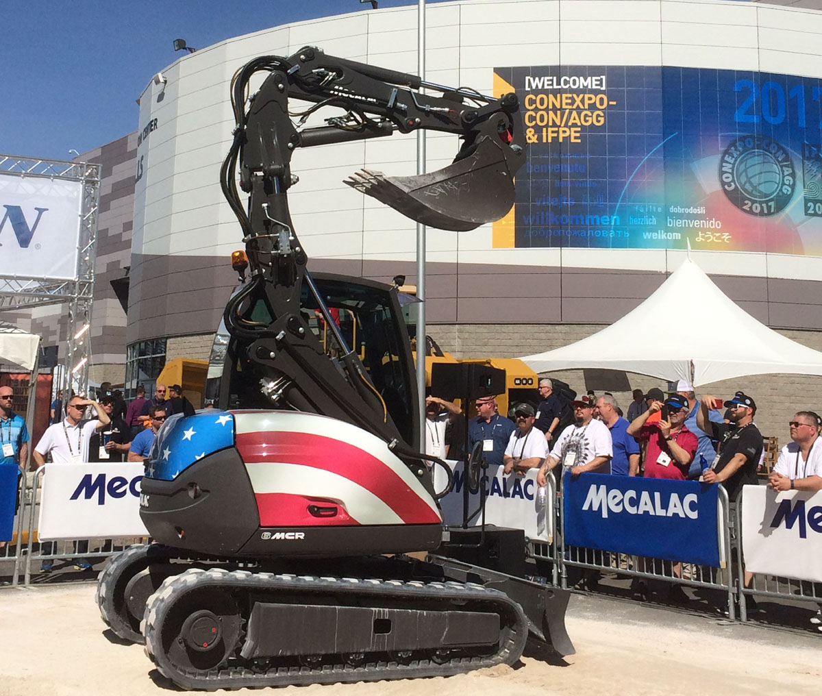 Nicht nur das Wetter stimmt in Las Vegas für Frankreich Bauimaschienhersteller  (Foto: Mecalac)