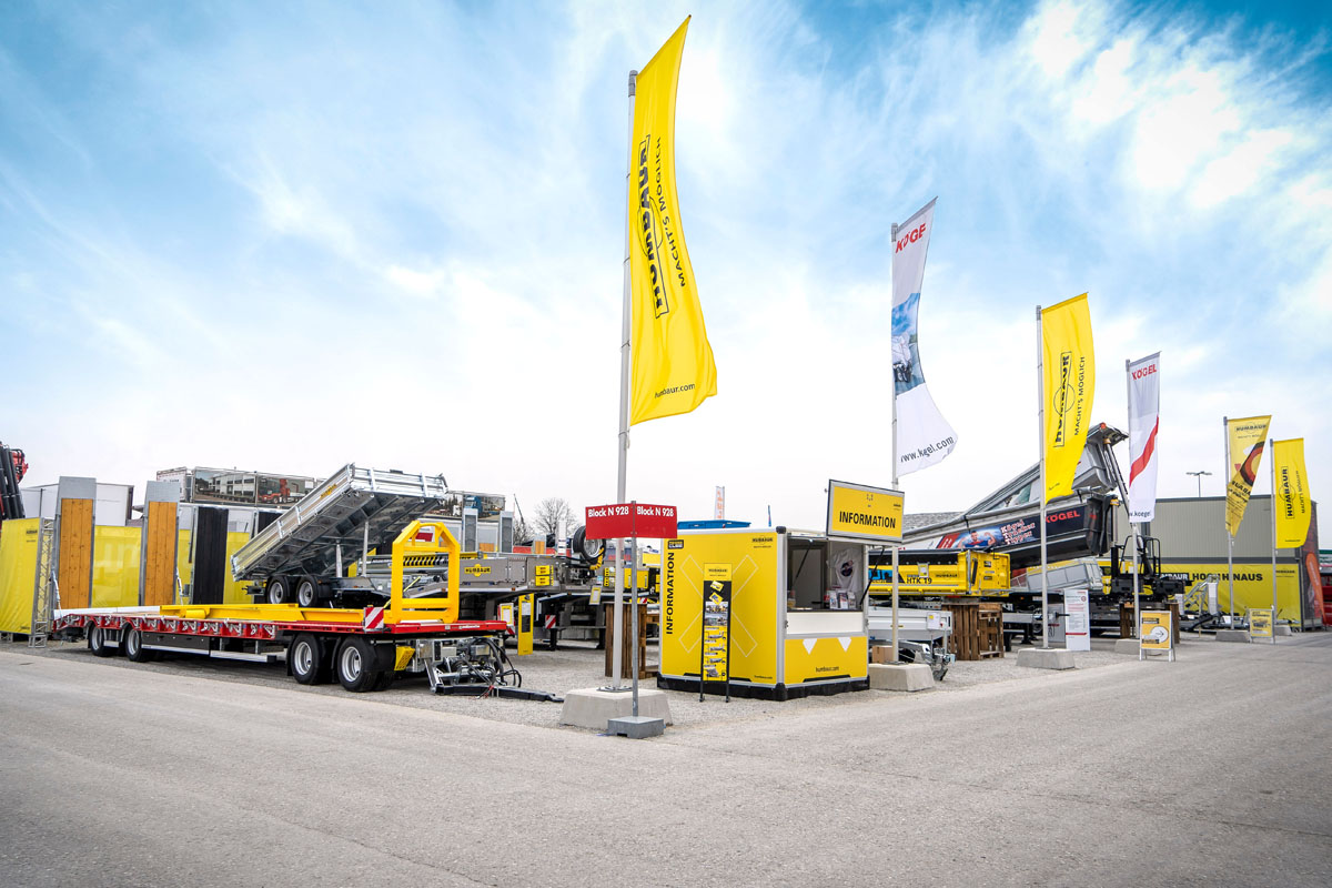 Der Humbaur-Messestand auf der bauma2019. (Foto: Humbaur)