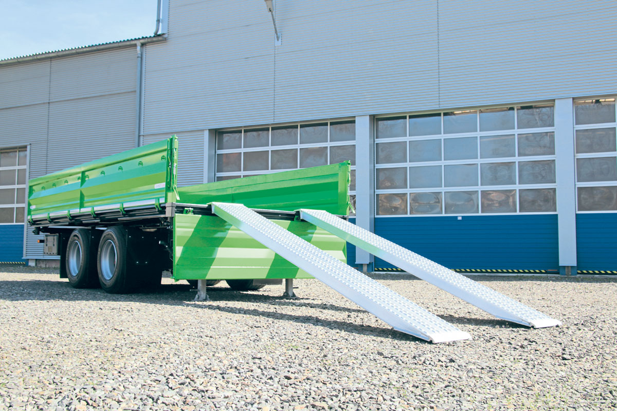 Konstruktiv optimierte Kippbrückenausführung beim TAT-K 180 von Zandt cargo. (Foto: Zandt)