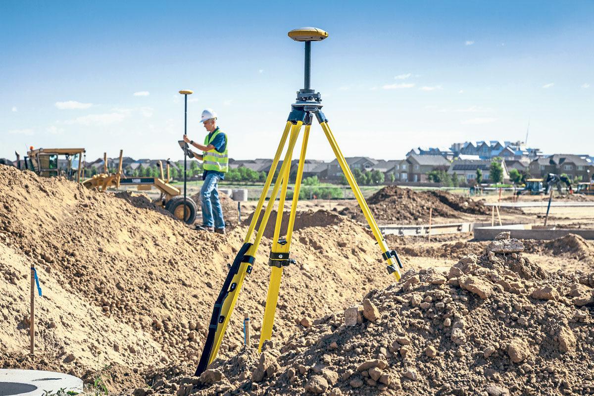 Smarte Antenne von Trimble: SPS785 mit GNSS für den Hoch- und Tiefbau. (Foto: Trimble)