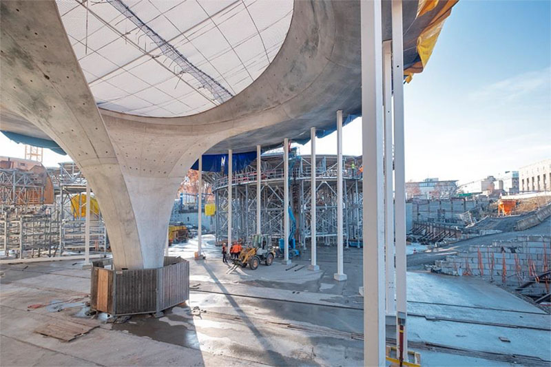 Die Sonderschaltung der Züblin Timber GmbH wird im neuen Stuttgarter Hauptbahnhof verbaut.  (Foto:  Züblin Timber GmbH)